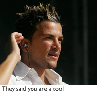 Peter Andre is top celebrity tool