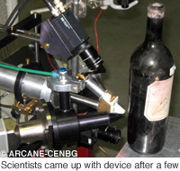 Particle accelerator used to date wines