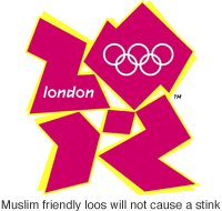 Olympic toilets in London will not face Mecca
